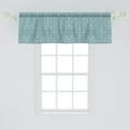 thumbnail image 2 of Ambesonne Abstract Window Valance, Intricate Swirl Graphic, 54" X 18", Dark Teal and White, 2 of 3