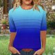 thumbnail image 1 of mfyjkho Tops Para Mujer, Camiseta De Moda Para Mujer Con Cuello Redondo Arrugado, Manga 3/4, Corte Holgado Y Mangas Cortas Tops Y Blusas Para Mujer L, 1 of 6