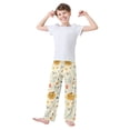 thumbnail image 2 of FORMRS Boys Pajama Pants with Pockets Size 13-14Y Kids Lounge Sleep Bottoms, Halloween Cute Ghosts, 2 of 8