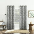 thumbnail image 6 of Sun Zero Satti Embroidered Leaf 100% Blackout Grommet Curtain Panel, 40"X84", Pearl/Gray, 6 of 8