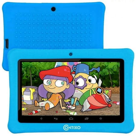 Contixo 7 Inch Kids Tablet with Wi-Fi 32GB 20+ Education Learning Apps V8-1-Blue