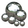 thumbnail image 4 of Stainless Steel Gazing Sphere, 4 in Hollow, Metal Garden Decor, Garden Decorations Outdoor, Polished Reflective Surface, Lawn and Garden, Silver Finish, 1 Pc, 4 of 5