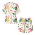 thumbnail image 4 of Naloa Cute Baby Dinosaurs Women's Short-Sleeved Pajama Set, Loungewear, Summer pajamas, Breathable Cozy - 4X-Large, 4 of 9
