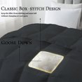 thumbnail image 3 of BedTreat Goose Feather Down Comforter Twin Size, Luxury Hotel Bedding Comforter All Season Duvet Insert, Medium Warmth 100% Cotton Gray Cover with Corner Tabs,Gray（68x90 inch）, 3 of 7