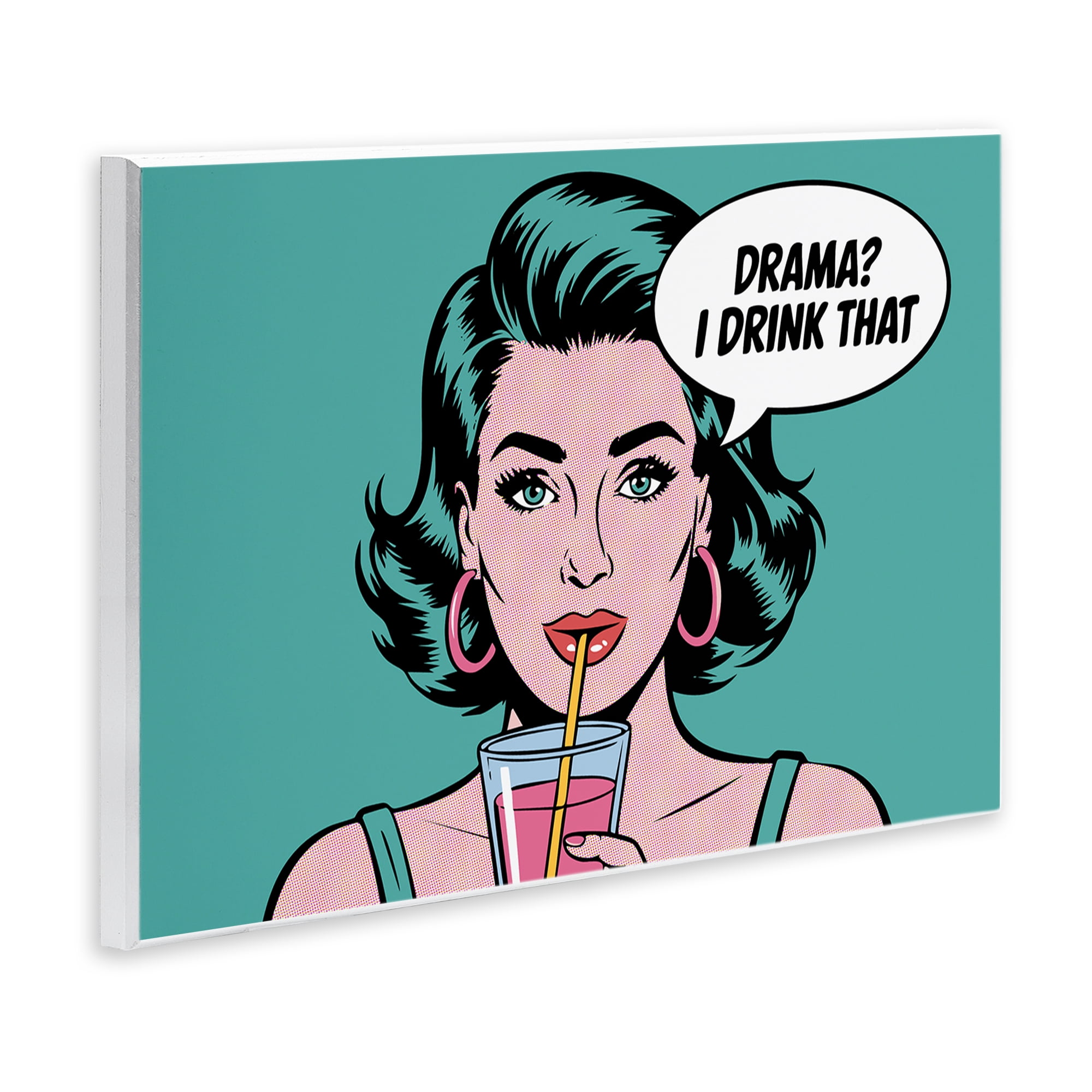 Stupell Industries Drama I Drink That Wall Plaque Art, design by Andreas Magnusson