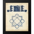 thumbnail image 2 of Andrew Cook George 12x14 Black Modern Framed Museum Art Print Titled - Architectural Blueprint I, 2 of 5