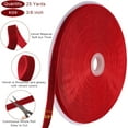 thumbnail image 3 of TETOU 3/8 Inch 25 Yards Red Velvet Ribbon,Velvet Christmas Ribbon for Gift Wrapping Crafts Bow Wreath Holiday Decorations, 3 of 7