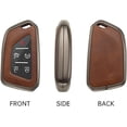thumbnail image 4 of Key Fob Cover Compatible with Cadillac Lyriq Optiq Vistiq 2020-2026 Escalade CT4 CT5 CT6 CTS ATS XT4 Keychain Case Holder Protector,A-Black, 4 of 7