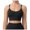 Black, variant on Aura Lane Women’s Ribbed Crisscross Back Yoga Sports Bra – Racerback Medium Impact Fitness Bra with Strappy Design for Running & Gym Black M