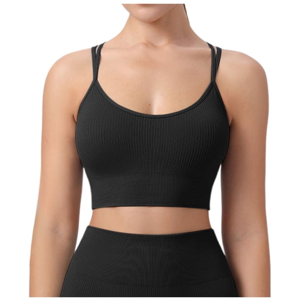 Sujetador deportivo sexy de gran tamaño y alta resistencia para mujer - Integrado, yoga, running, fitness, todas las estaciones