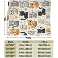 thumbnail image 5 of Cat Blanket Kitten Fleece Throw Blanket Super Soft Warm Cozy Fuzzy Plush Cute Cat Blanket Gifts for Girls Boys Kids Room Decor 50"X60", 5 of 6
