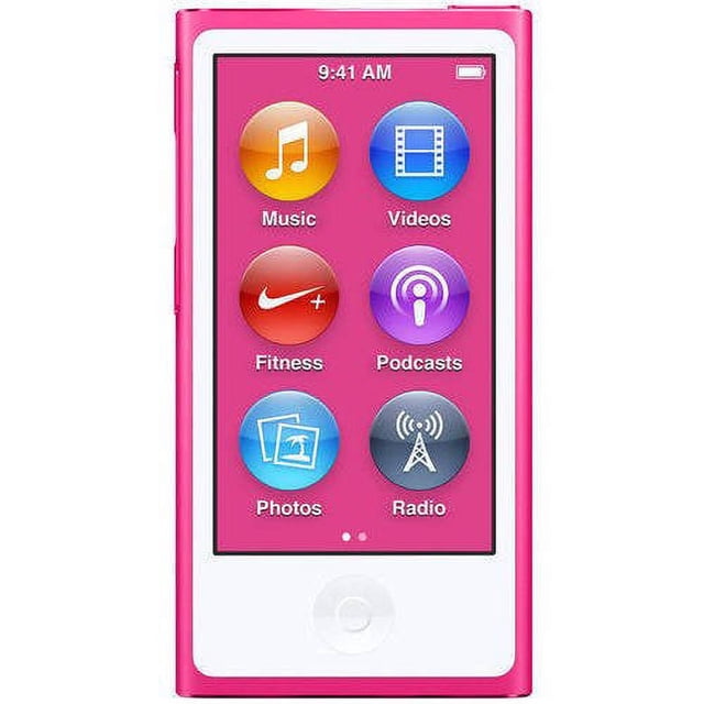 Apple iPod Nano 7ma Generación 16GB Rosa Reacondicionado MKMV2LL/A (Reacondicionado)