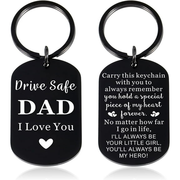 Gifts for Dad from Daughter Son, Dad Gifts for Fathers Day Christmas Birthday, I Love You Dad Keychain, New Dad First Fathers Day Present, Cool Gifts for Dad New Dad Step Dad, Dad Stocking Stuffers