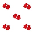 thumbnail image 2 of Wisewang 1 Paire Gants Tricotés Demi-Doigt Unisexe Mitaines Sans Doigts Portables Extérieur Moto Route Cyclisme Vélo Chauds Rouges 5Ensemble, 2 of 6