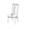 thumbnail image 2 of Orly's Dream 4pc Luxury Chair Cover Set for Dining Chair Waterproof Stretchable Breathable Slipcover Solid Black, 2 of 2