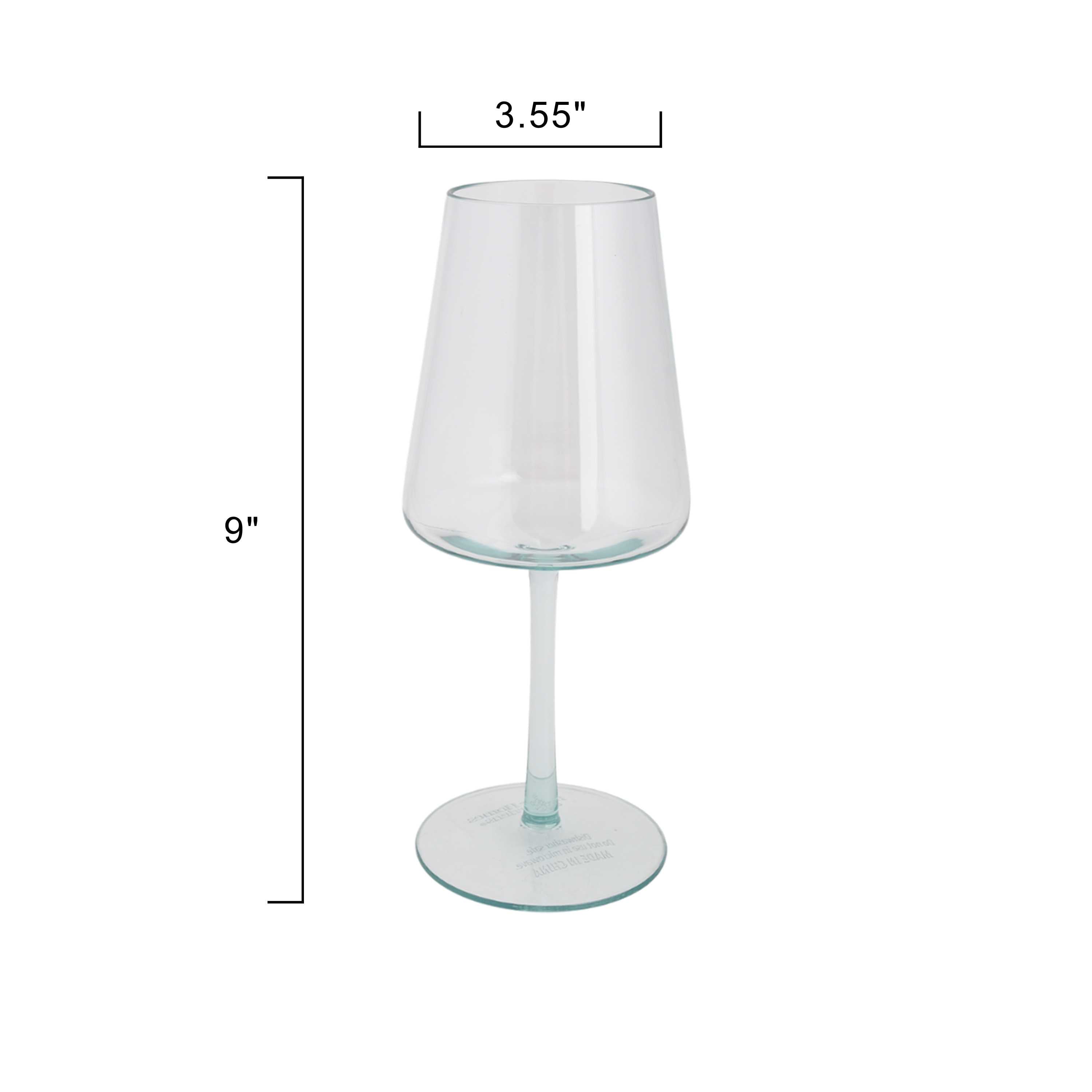 (2 pack) Better Homes & Gardens 17-Ounce Tritan Flare Wine Glass, Teal