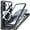 S25, variant on ANTSHARE Case for Samsung Galaxy S25, Full Body Shockproof Bumper Cover with Built-in Screen Protector - Black