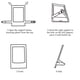thumbnail image 5 of Mini Photo Frame Long Service Life PC Photo Frame Exquisite Workmanship Lightweight Office for Home Film Photoes ANGGREK Otros, 5 of 8