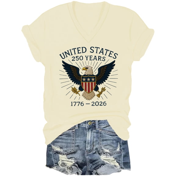 250th Anniversary US Shirt America 250 Anniversary Shirts United States 250 Years Merchandise V Neck Tshirt