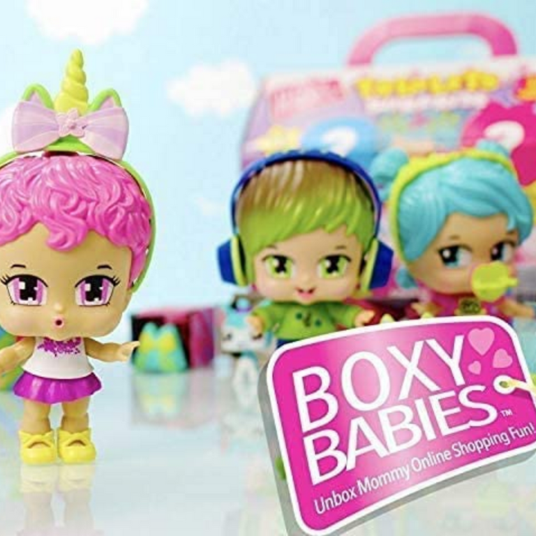 Boxy Babies Season 1 Collectible Fashion Toys Baby Boy Green Hair Charlie Doll with Headphone Accessory Kids Toys Christmas Stocking Stuffer