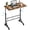 Rustic Brown, variant on WoofPaw Adjustable 31.5" Adjustable Height Mobile Desk with Locking Wheels & Pin-Lock – Height-Adjustable Standing Desk– Heavy-Duty Portable Workstation for Small Spaces & Home Office,Black