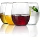 thumbnail image 1 of Handle less glass transparent glass set 4 summer drink glass sets. The ideal gift party glass set., 1 of 4