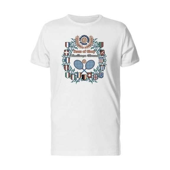 Years Of Glory Tennis Ball T-Shirt Men -Image by Shutterstock, Male x-Large