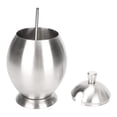 thumbnail image 4 of Egg Shaped Condiment Container Stainless Steel with Spoon Oval Condiment Jar For Spice Sugar Kitchen Resturant, 4 of 5