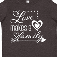 thumbnail image 4 of Inktastic Love Makes a Family- Hearts and Arrow Boys or Girls Toddler T-Shirt, 4 of 5