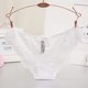 thumbnail image 3 of Gibobby ropa interior Ropa interior con volantes de encaje hueco en la cintura de mujer Íntimos cómodos y sexys bajos(Blanco, L), 3 of 4