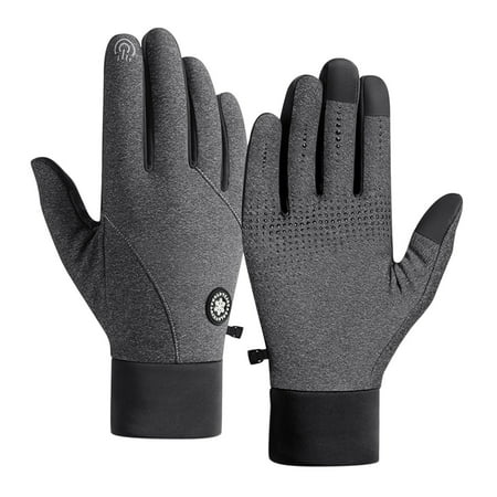 

TUOBARR Outdoor Sports Autumn And Winter Non Slip Men And Women Plus Velvet Warm Ski Riding Windproof Gloves