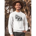 thumbnail image 2 of Cinnamon Bear Sketch Sweatshirt Men -Image by Shutterstock, Male XX-Large, 2 of 4