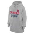 thumbnail image 2 of Women's G-III 4Her by Carl Banks  Heather Gray St. Louis Cardinals Team Fleece Pullover Hoodie, 2 of 3