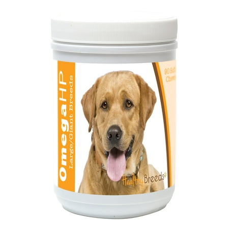 UPC: 0840235109716 | Healthy Breeds Labrador Retriever Omega HP Fatty Acid Skin and Coat Support Soft Chews