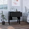 thumbnail image 2 of TUHOME Joy Nightstand  Engineered Wood Nightstands in  Black, 2 of 7