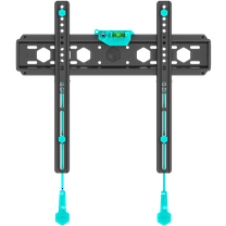 ONKRON Ultra Slim TV Wall Mount - Fixed TV Wall Mount for Most 35-65 inch Flat / Curved TVs up to 123 lbs, Low Profile TV Mount, Wall Mount TV Bracket, Max 400x400mm VESA Wall Mount, Black