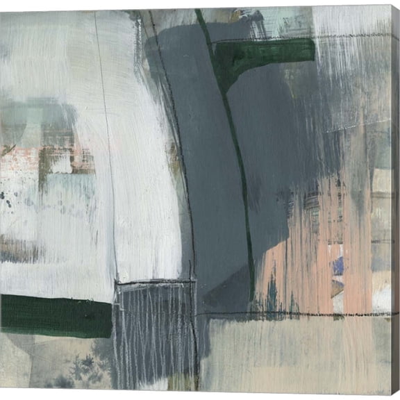 Great Art Now Collaged Plains I by Jennifer Goldberger, Canvas Wall Art, 12W x 12H