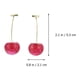 thumbnail image 4 of KAKOWELY 1 par de pendientes de moda con dije de cereza, un gran regalo de joyería para mujer., 4 of 5