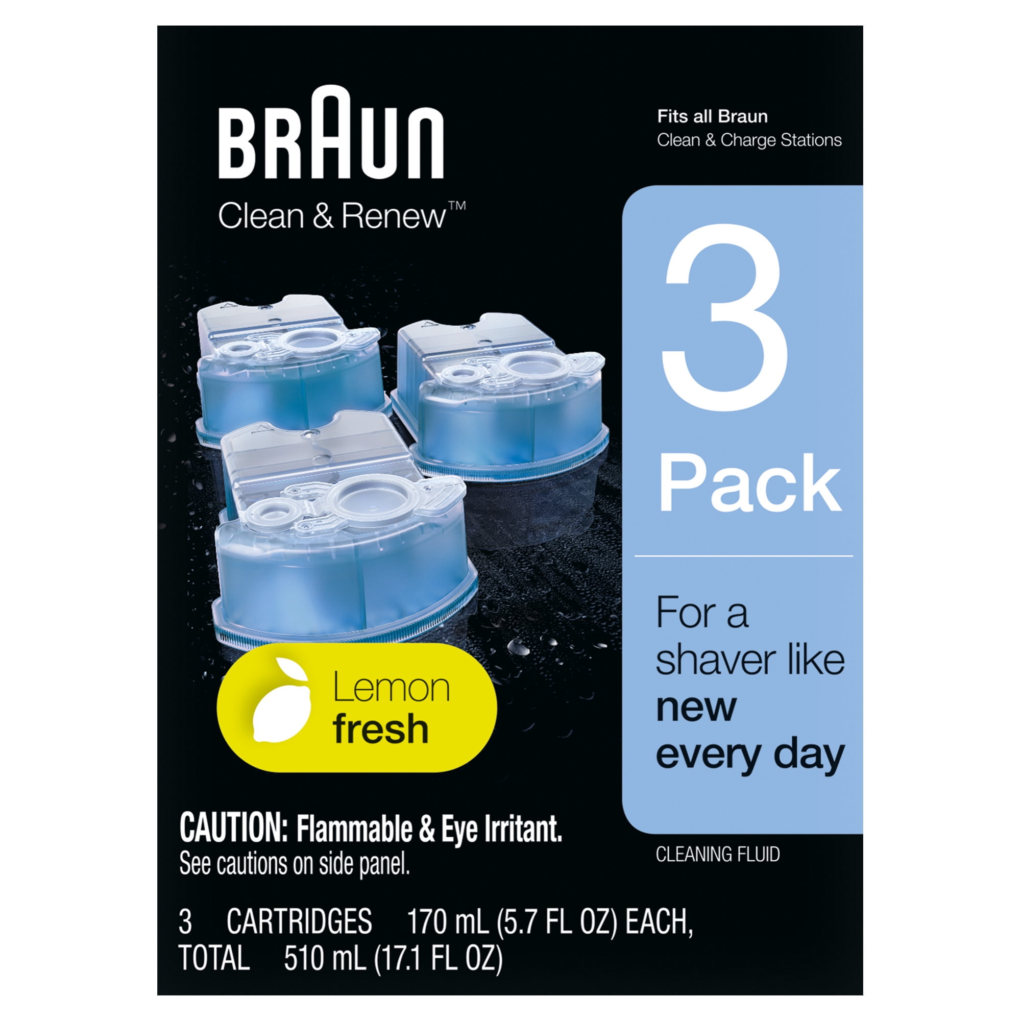 Braun Clean & Renew Refill Cartridges CCR - 3 pack