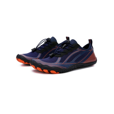 

Woobling Girls Boys Water Shoes Beach Aqua Socks Barefoot Hiking Shoe Climbing Sneakers Lightweight Athletic Sneaker Quick Dry Anti-Slip Orange Blue 9.5