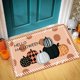 thumbnail image 1 of Decoraciones de Halloween, adornos de Halloween, tapetes gruesos y absorbentes para el piso, tapetes de entrada para baño con diseño de calabaza, tapetes no absorbentes para la puerta del baño, tapete, 1 of 6