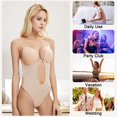 thumbnail image 5 of Sujetador moldeador de cuerpo sin espalda para mujer, body de boda invisible sin espalda, sujetador push up sin costuras, ropa interior con correa transparente para vestido de fiesta de boda, 5 of 5
