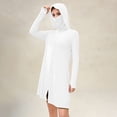 thumbnail image 4 of Women’s UPF 50+ Sun Protection Hoodie with Face Mask Neck Gaiter Breathable Zipper Long Sleeve Shirt for Hiking Fishing S-3XL White, 4 of 8
