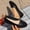 Black, variant on KIJBLAE Women's Vintage Bow Knot Ballet Flats, Solid Soft Sole Low Cut Slip On Lazy Casual Moccasins Light Blue 36