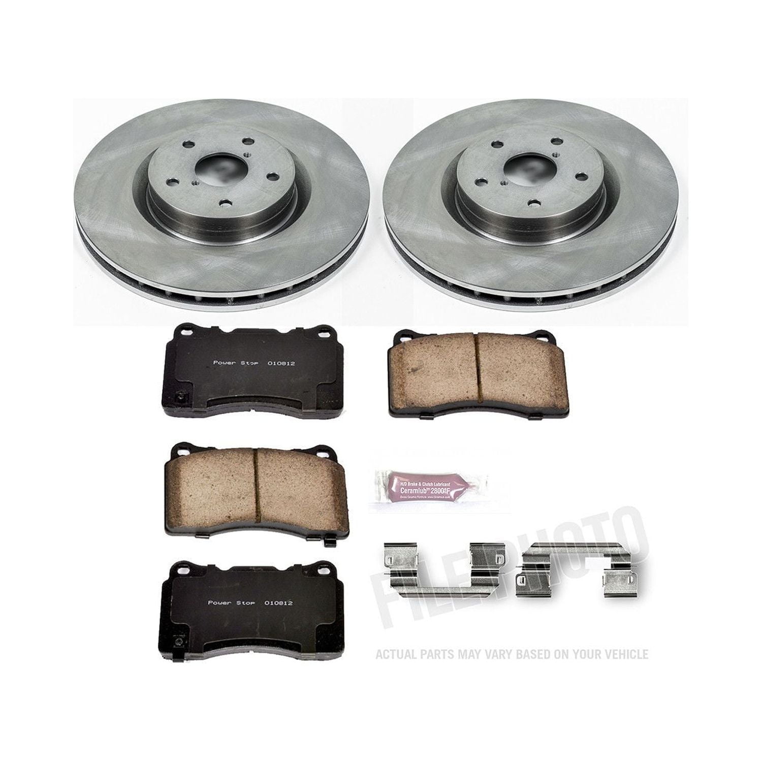 Power Stop Front Stock Replacement Brake Pad and Rotor Kit KOE131