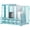Blue, variant on Vertical Compartments Magazine File Holder, Binder Organizer,Space-Saving Desktop Storage, Built-In Label Holders, Anti-Slip Feet, Sized for Binders, Folders, Magazines and Files