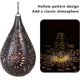 thumbnail image 5 of Linterna solar, linterna de jardín al aire libre, lámpara solar LED impermeable Ip55, decoración de jardín al aire libre de metal hueco, luz solar, balcón, jardín, patio ( Rojo Verde Cocina, Decoración y Otros, 5 of 5