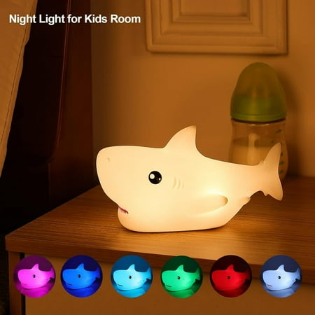 

YSJZBS Night Light Ocean Silicone Lamp Bedroom USB Atmosphere Lamp Toddler Pat Night Light