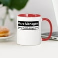 thumbnail image 3 of CafePress - Micro Managers: Getting The Little Things Done! Mu - 11 oz Ceramic Mug - Novelty Coffee Tea Cup, 3 of 4