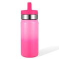 thumbnail image 2 of Your Zone 14 fl oz Double Wall Stainless Steel Chug Bottle Ombre Pink， Water Bottle, 2 of 5